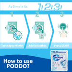 PODDO 7 Functions 3in1 Bio-Enzymes Laundry Capsule Refill Pack - Universal & Free Gifts | Natural & Organ